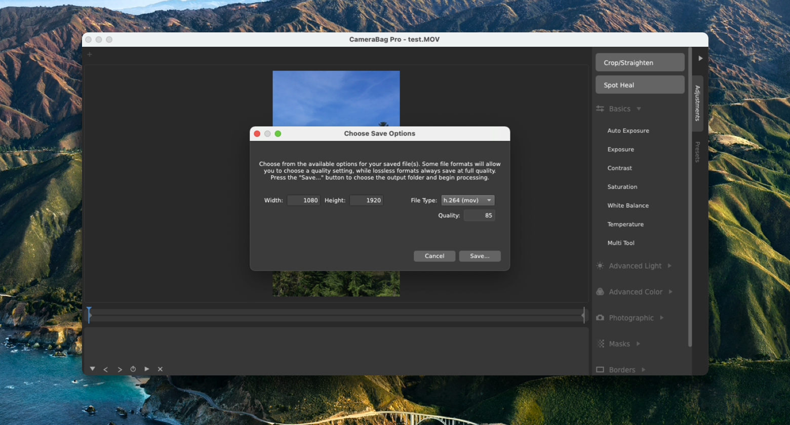 optimizing video for web mac