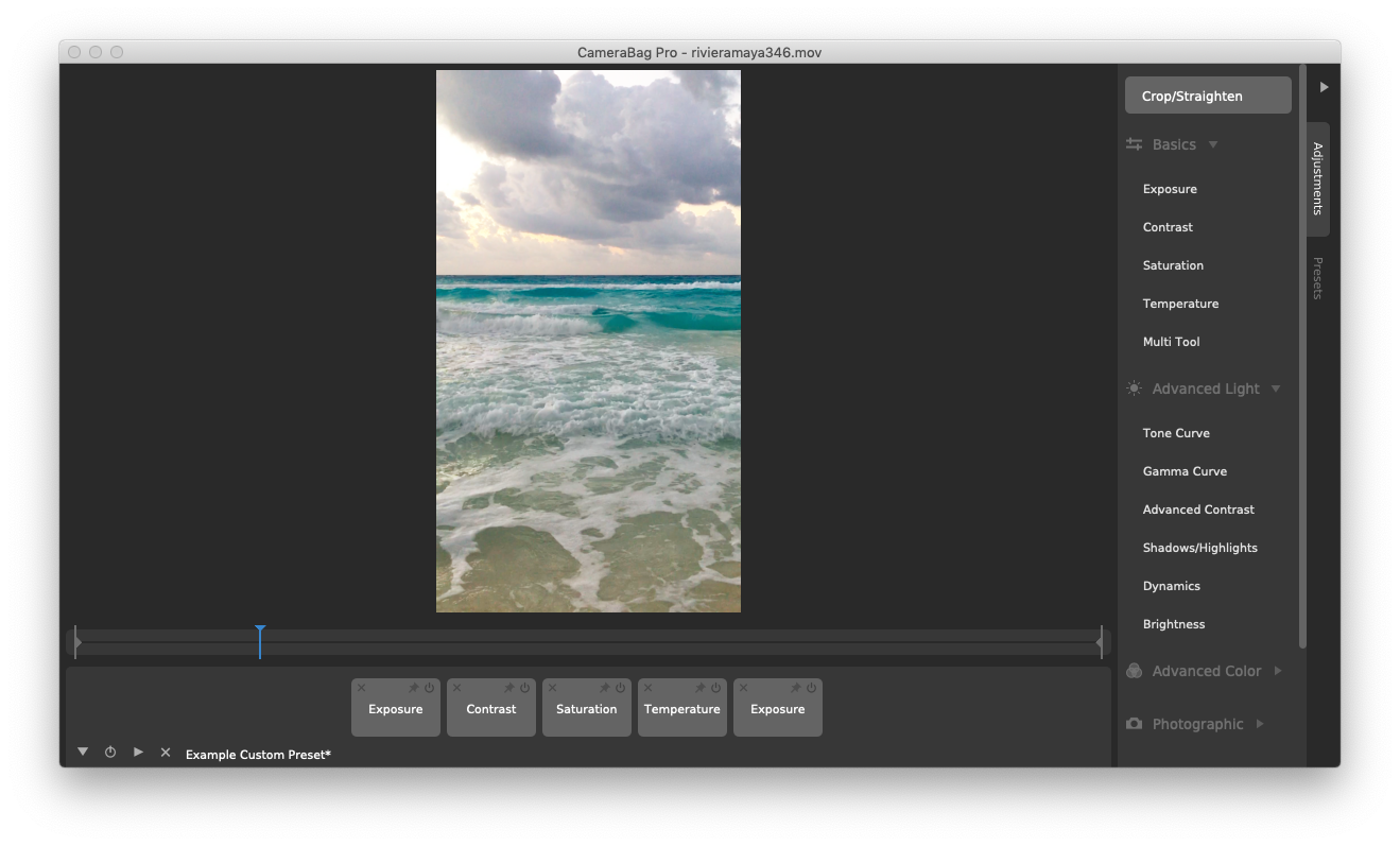 Camerabag Pro edit photo video Mac