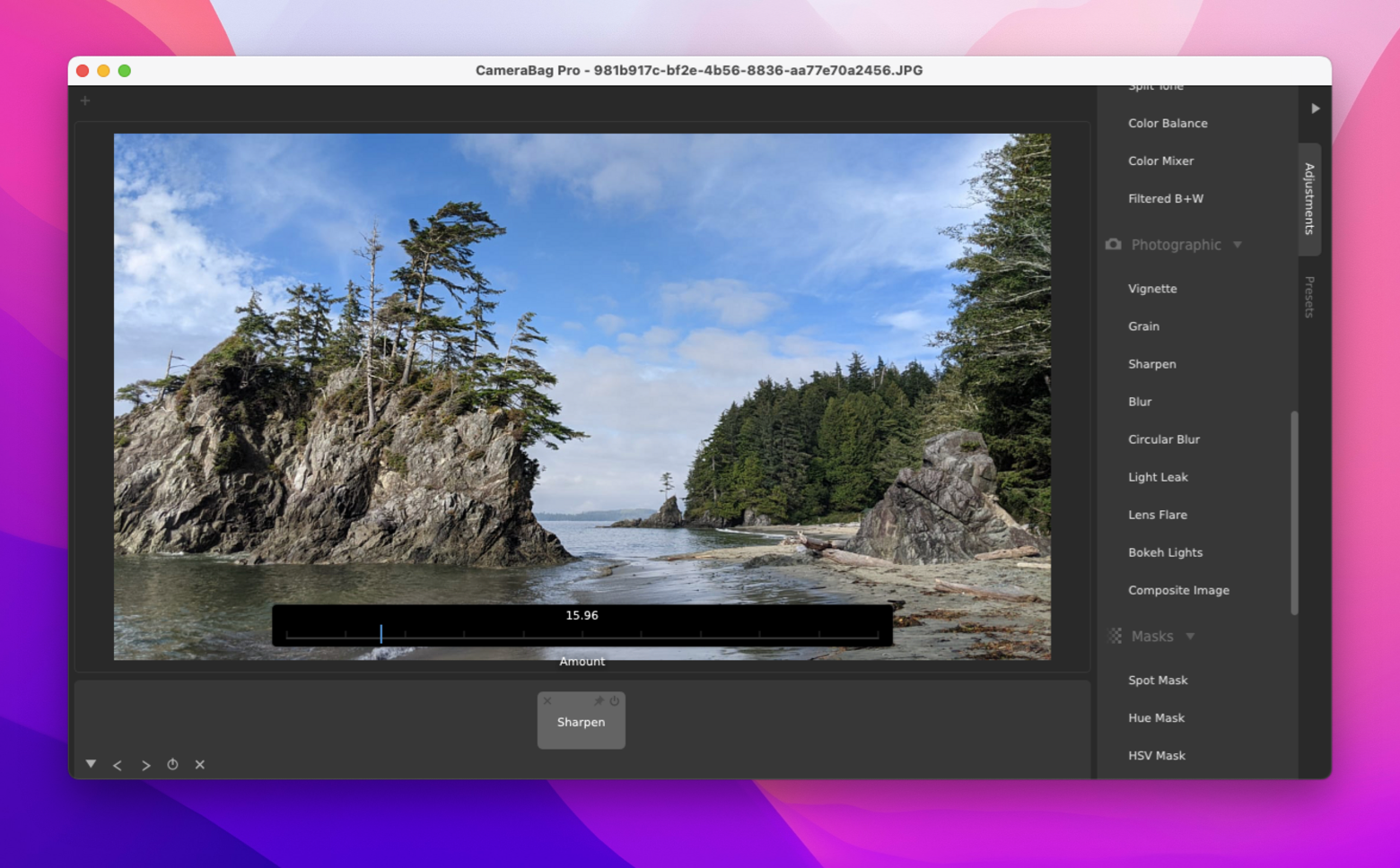 How to unblur an image on Mac