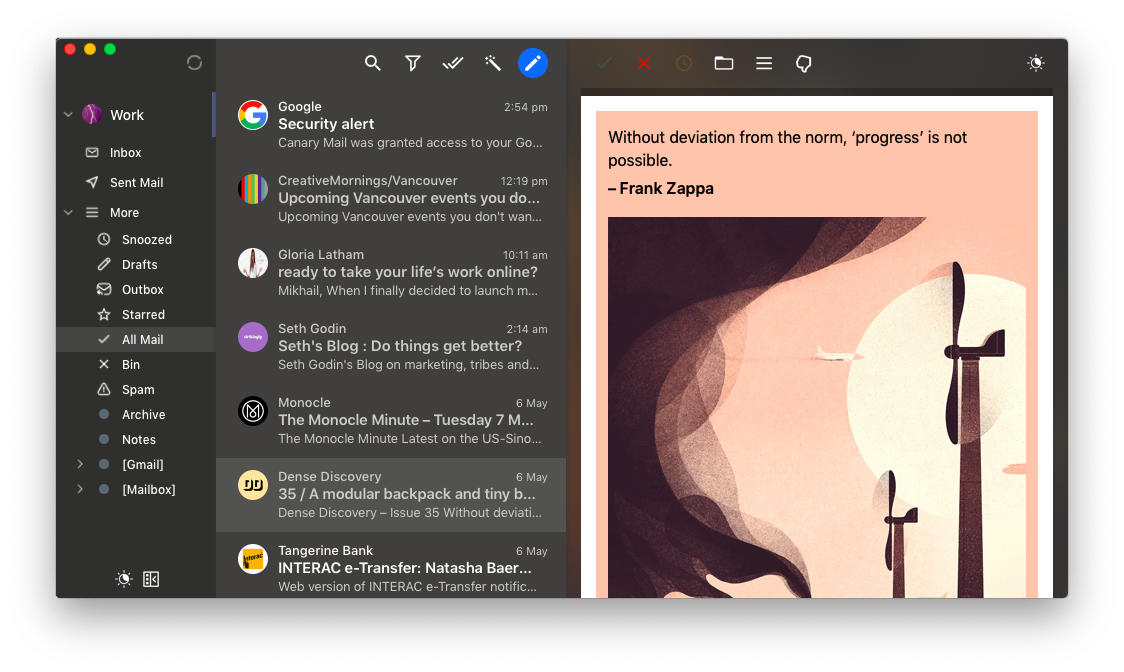 Canary Mail app mac