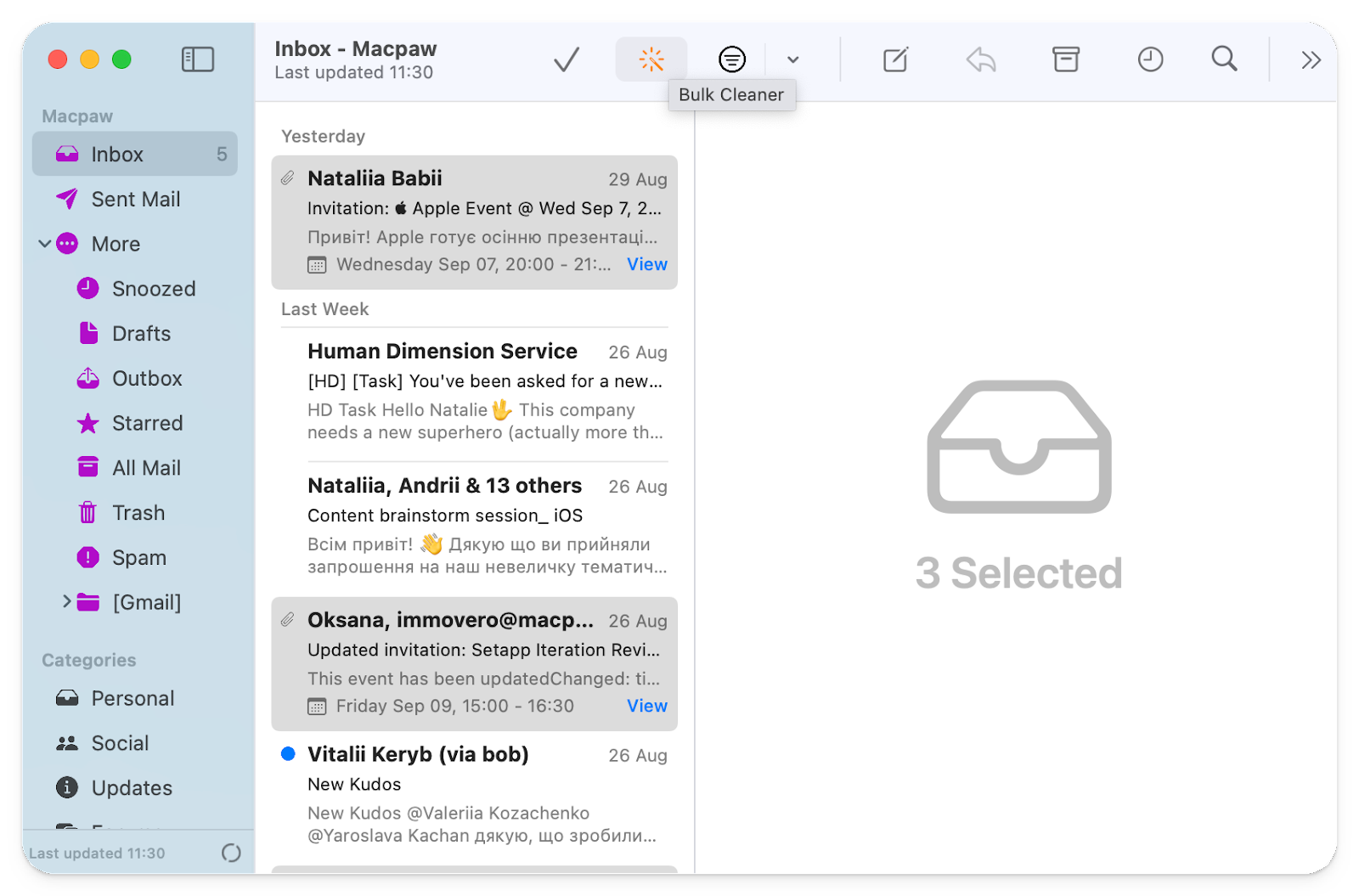 Canary Mail app