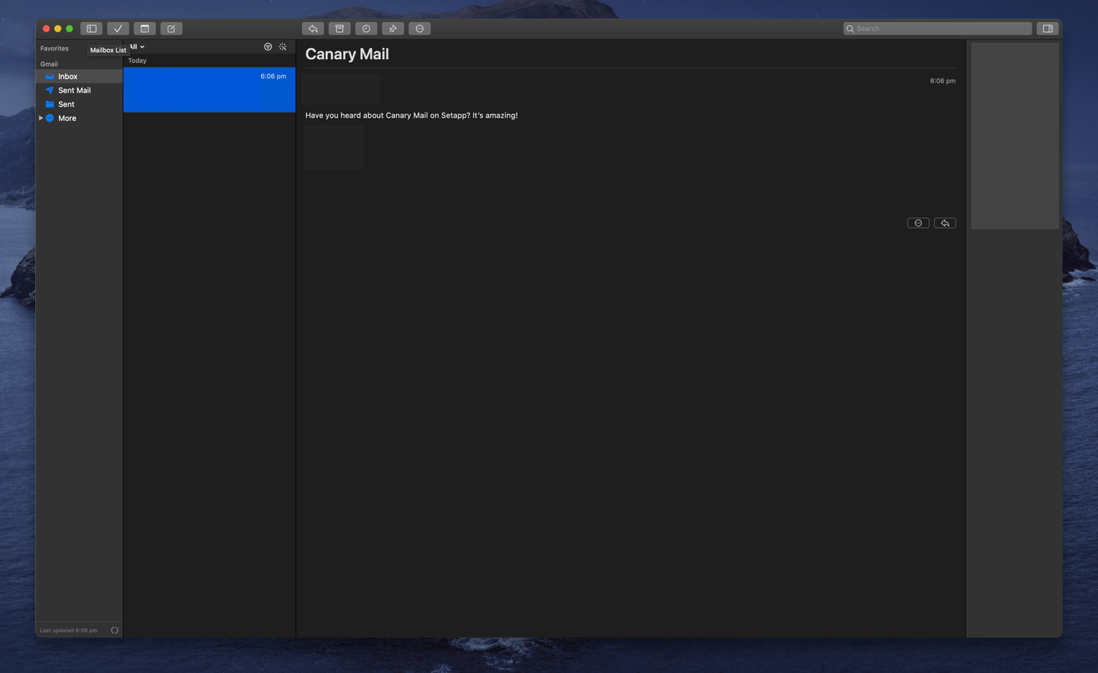 try canary mail for mac