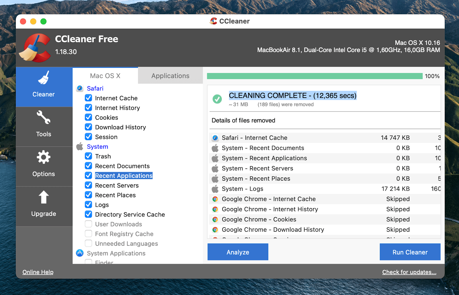 c cleaner for mac