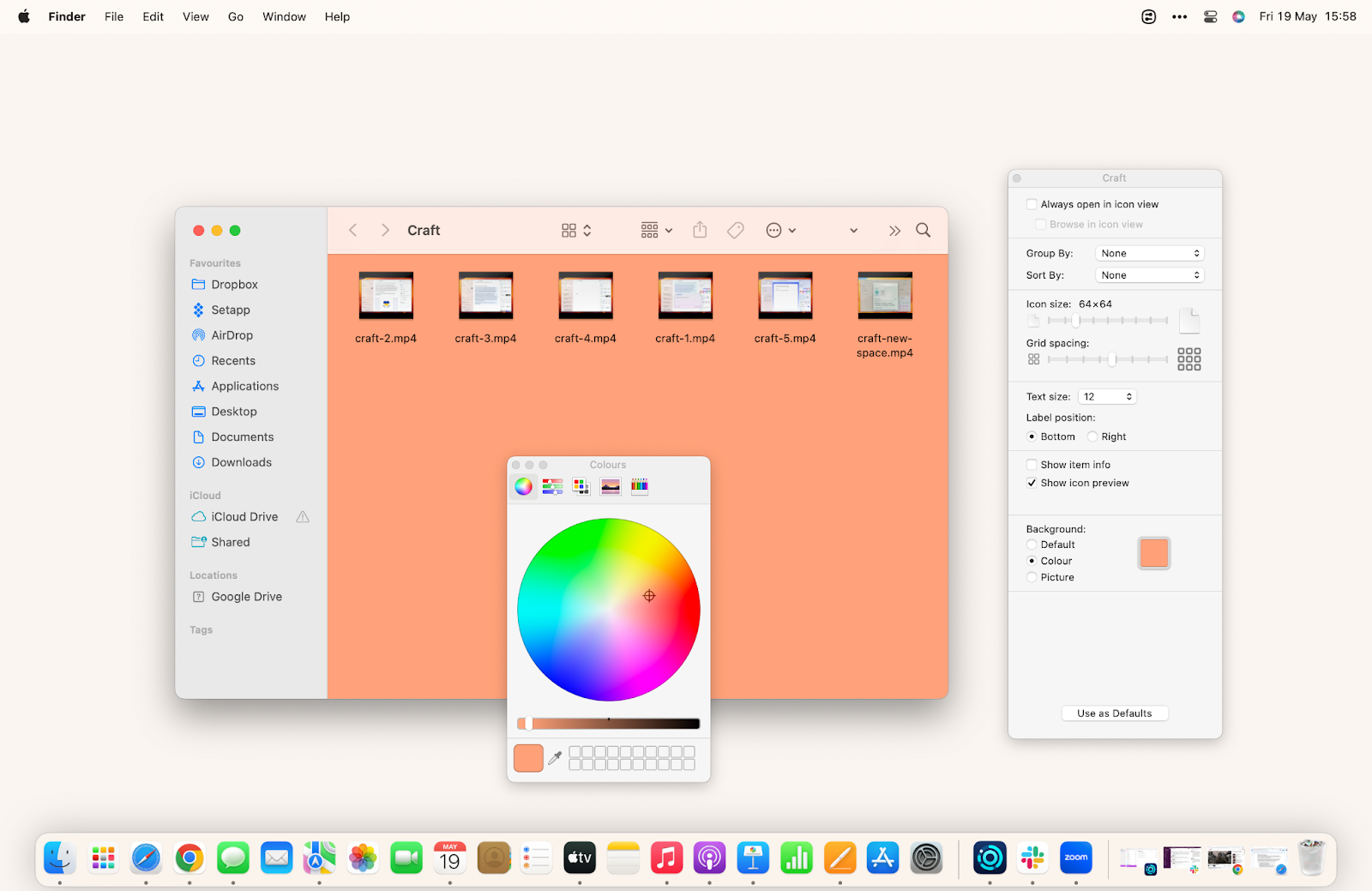 change folder background mac