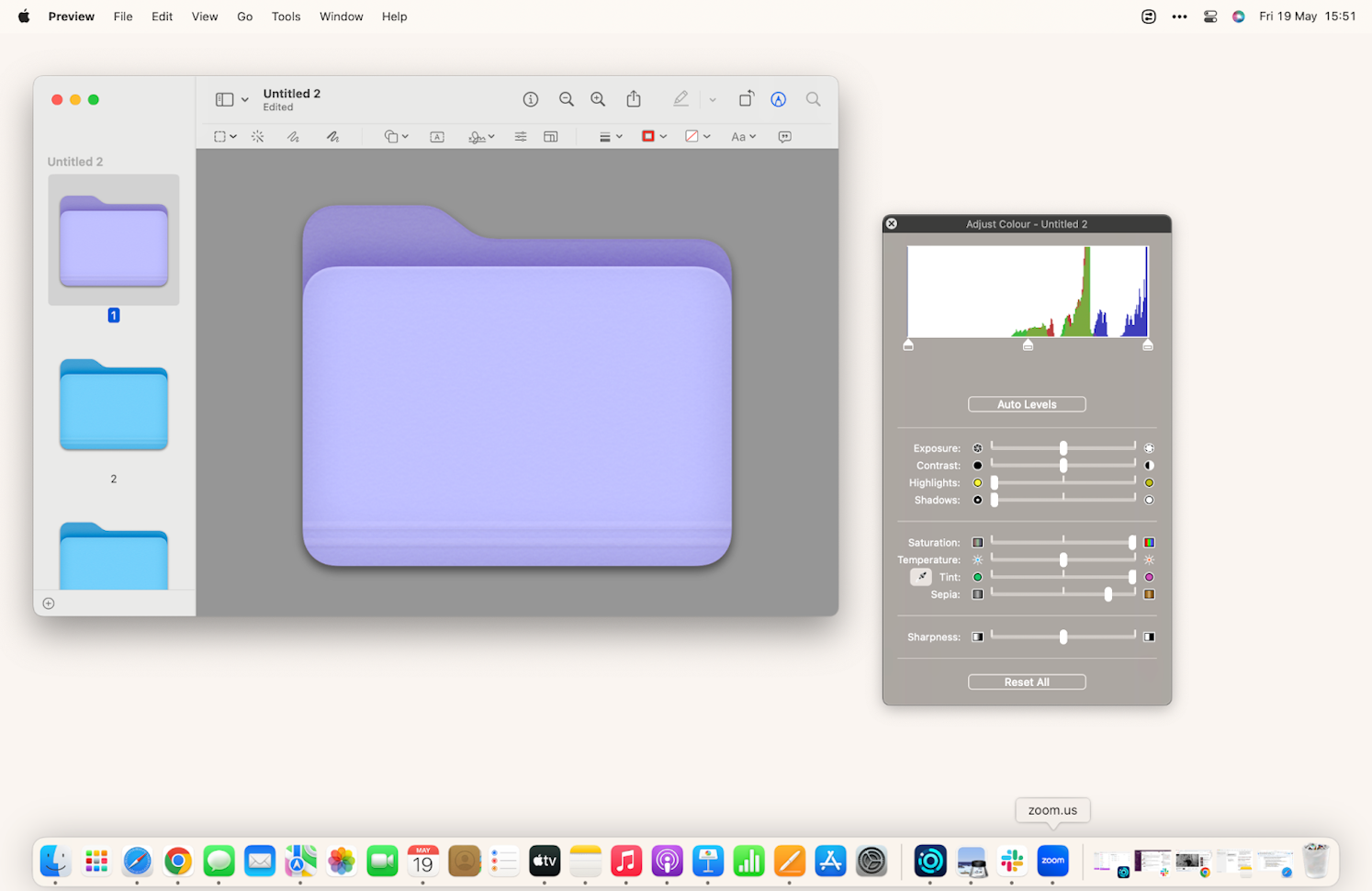 how to change folder color mac