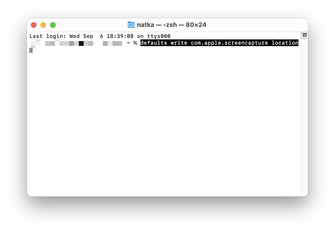 change screenshot location mac terminal