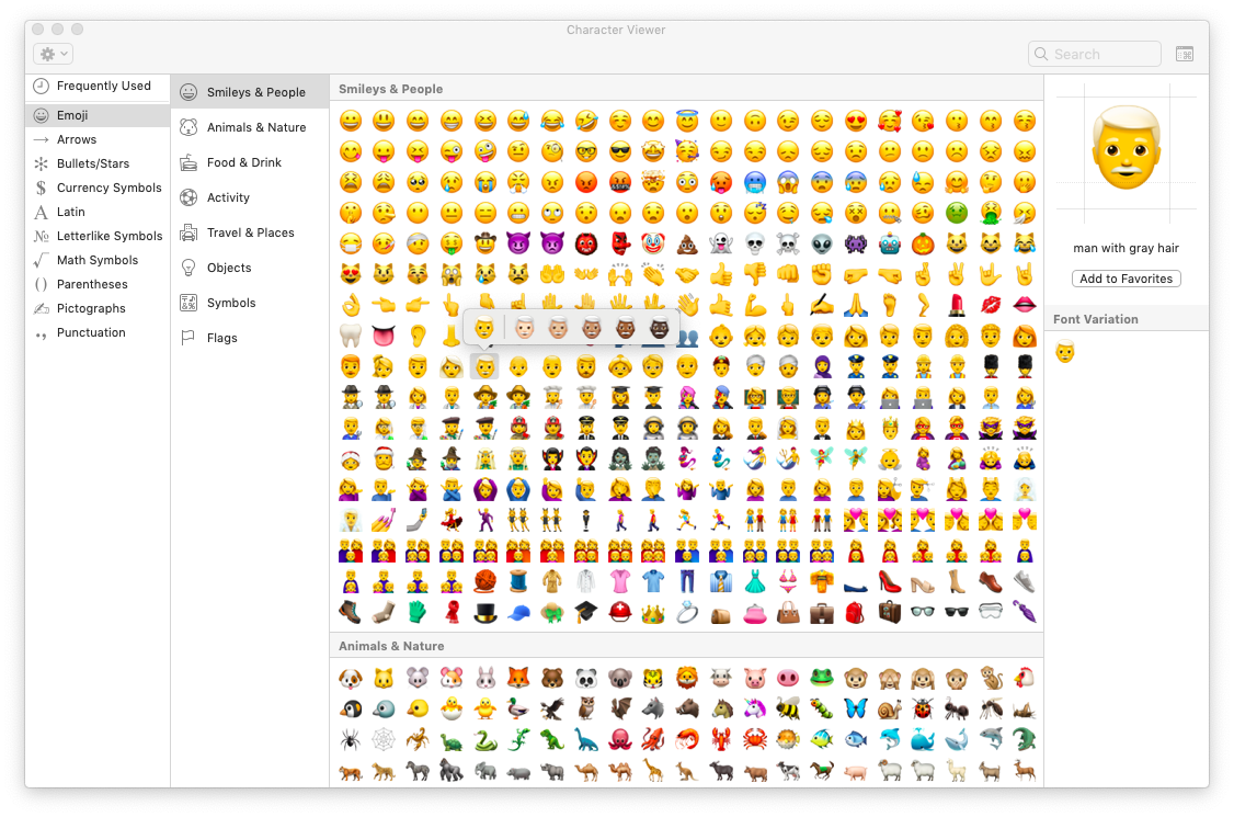 macbook emoji shortcut
