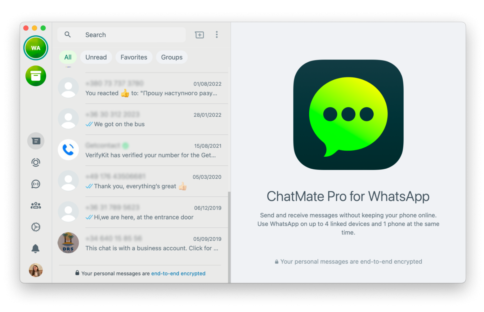 chatmate for whatsapp messaging app mac