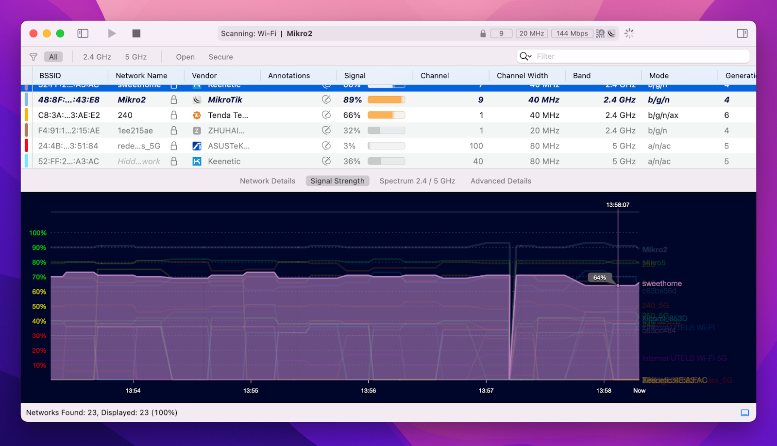 check network wifi explorer