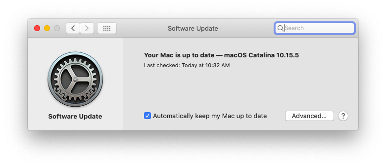 check mac for software update