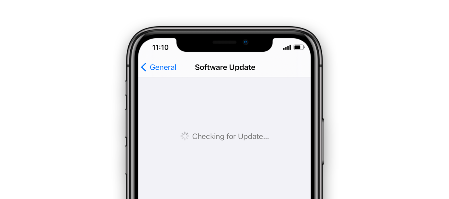 checking for software update ios 14