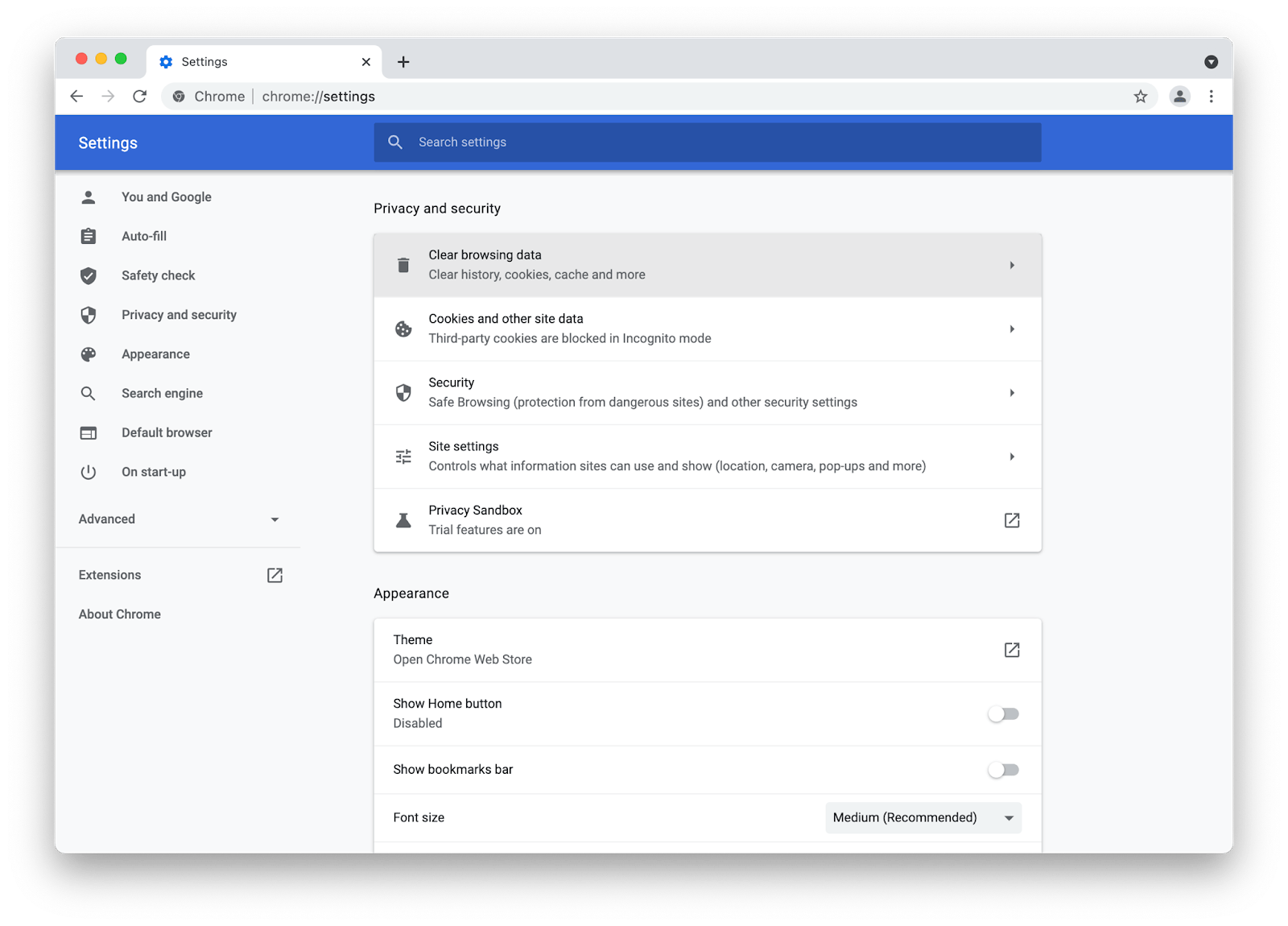 clear cookies on mac for chrome