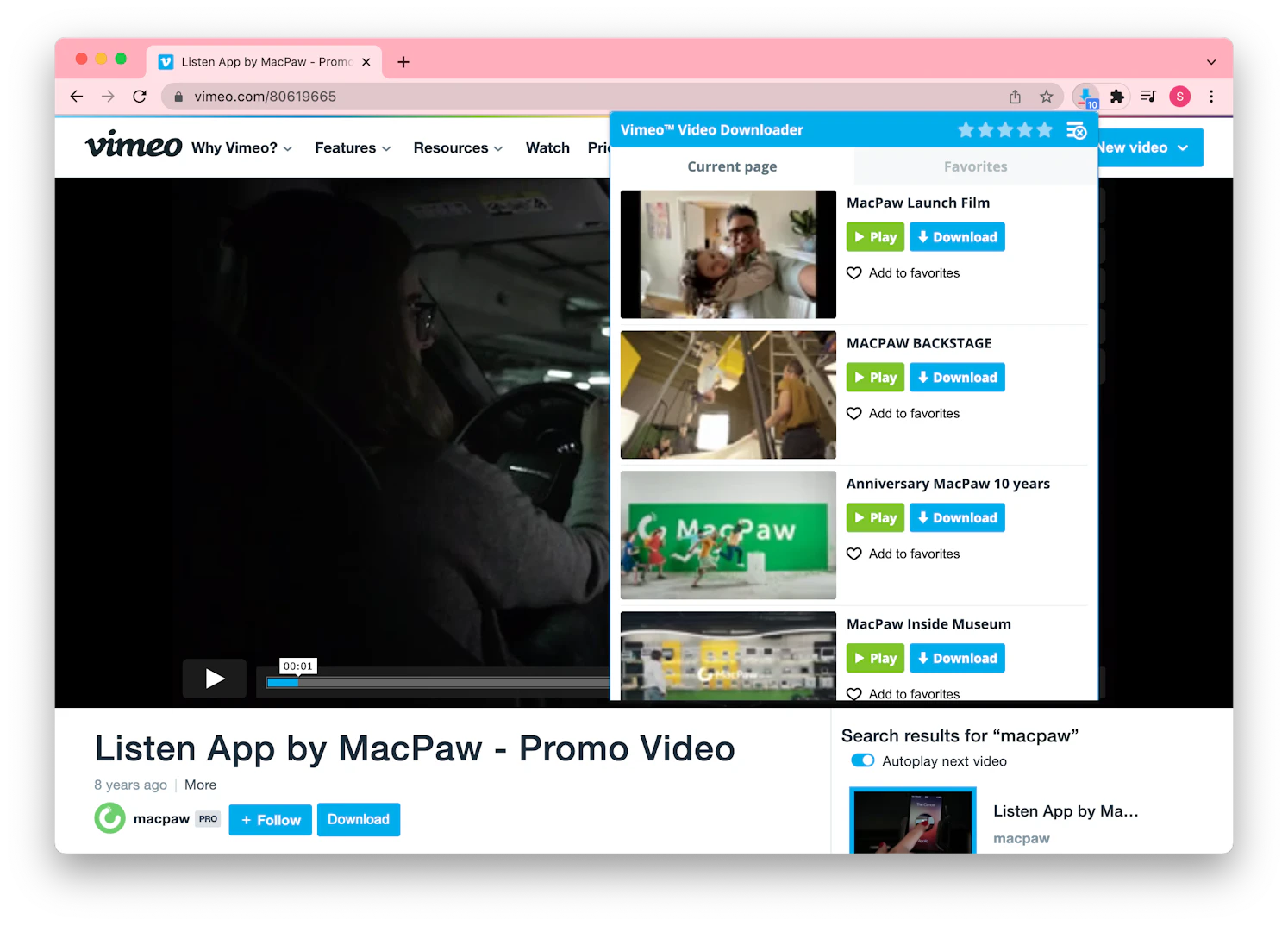 Vimo Download How vimeo downloader works on your Mac