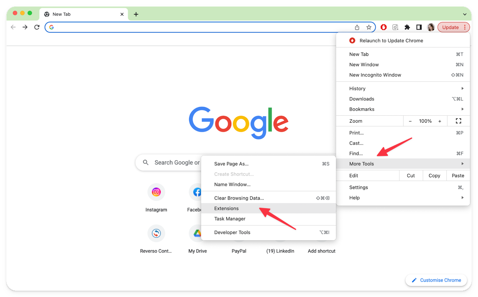 How to remove extensions in Safari