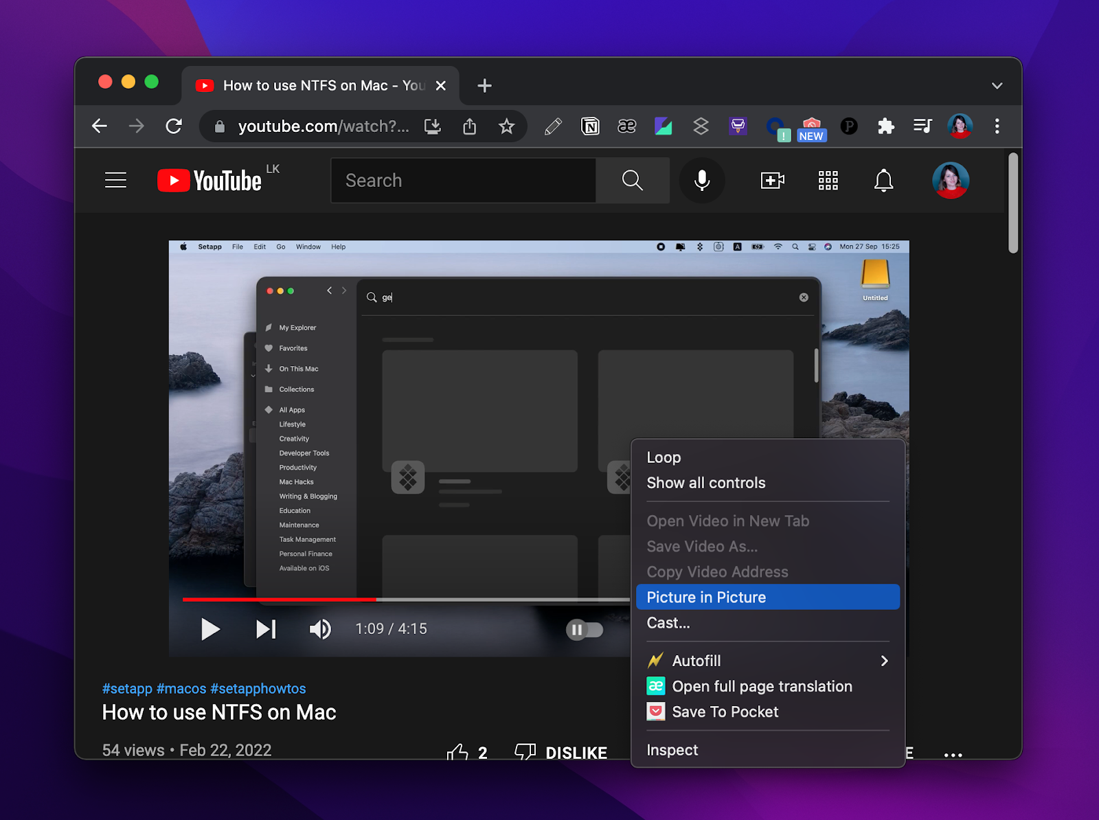 Picture-in-Picture Mode in Chrome