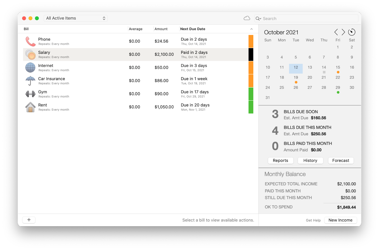 paycheck scheduller