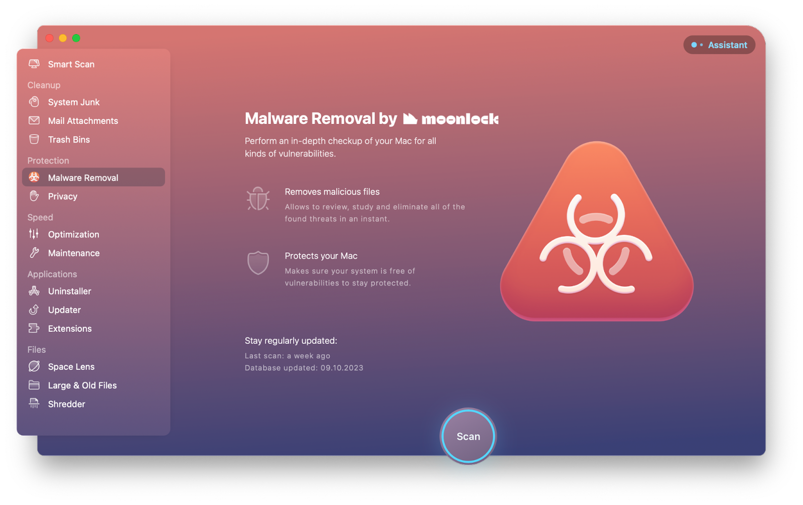CleanMyMac X Malware Removal tool