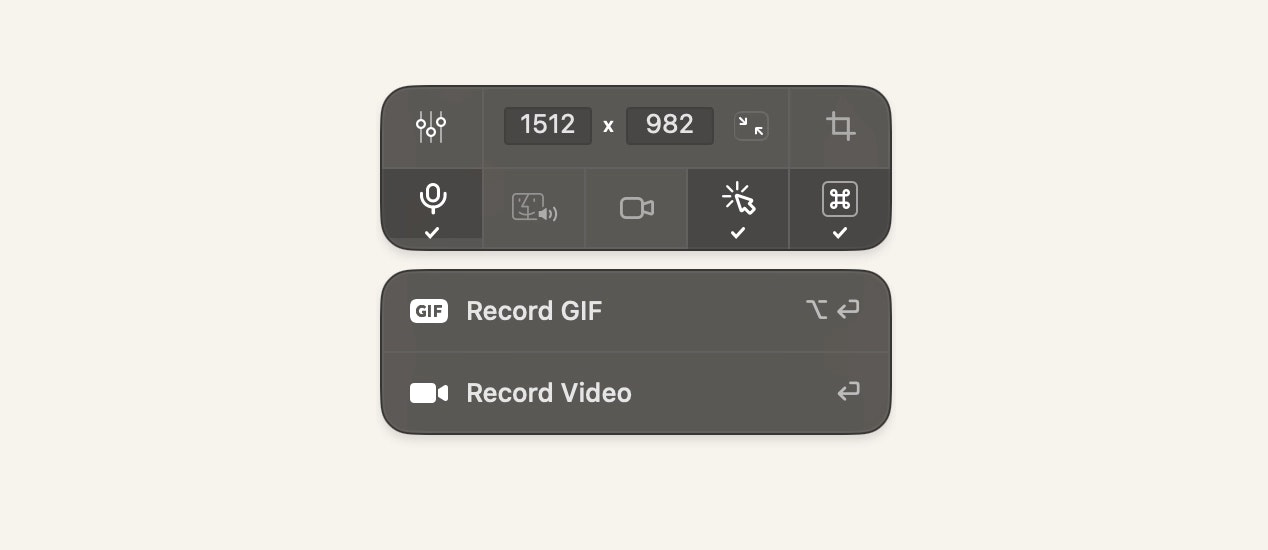Create animated GIFs from a screen recording with CleanShot X