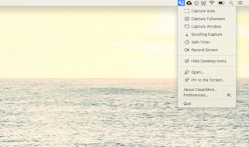 CleanShot X screenshot Mac