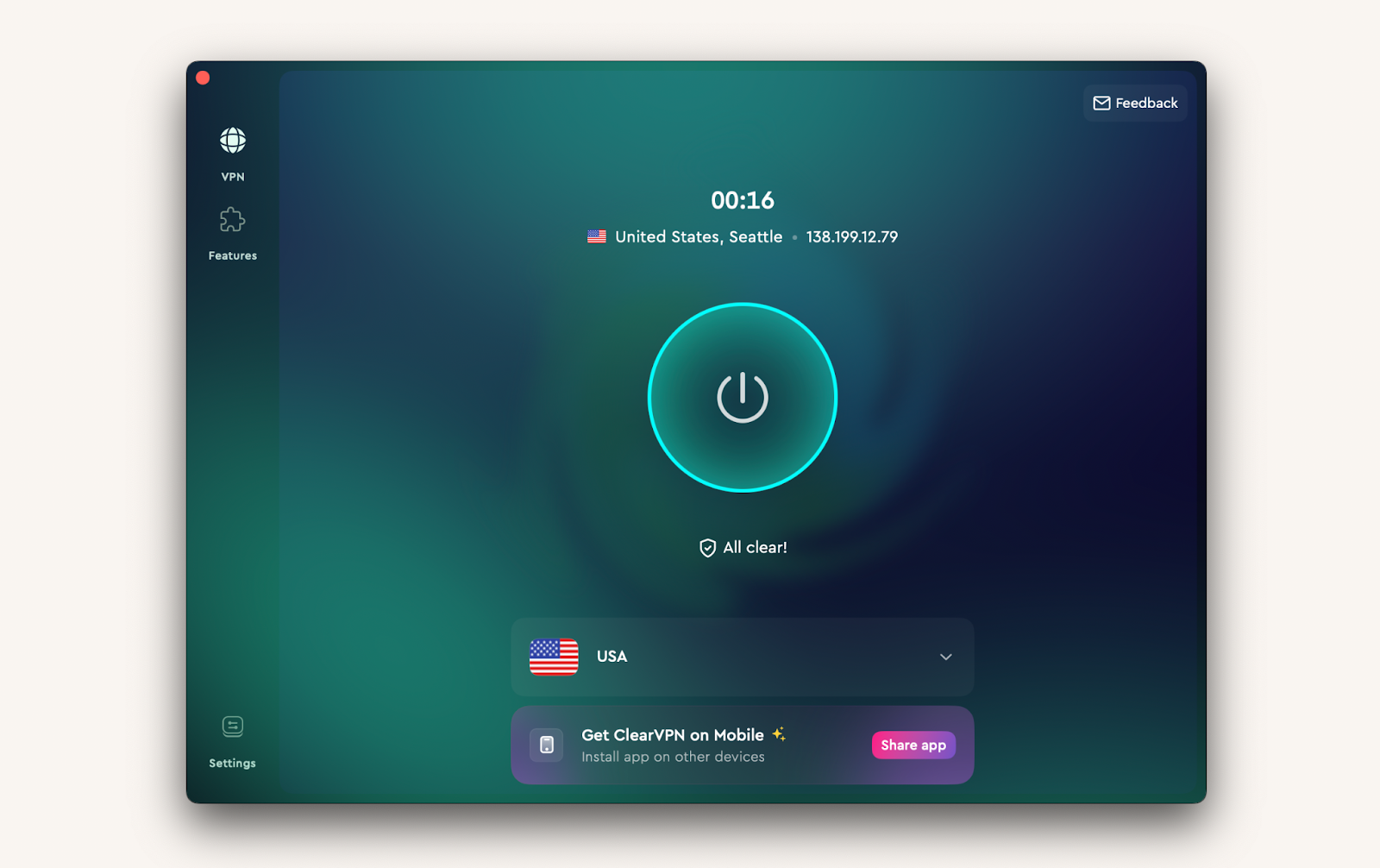 clearvpn vpn app mac