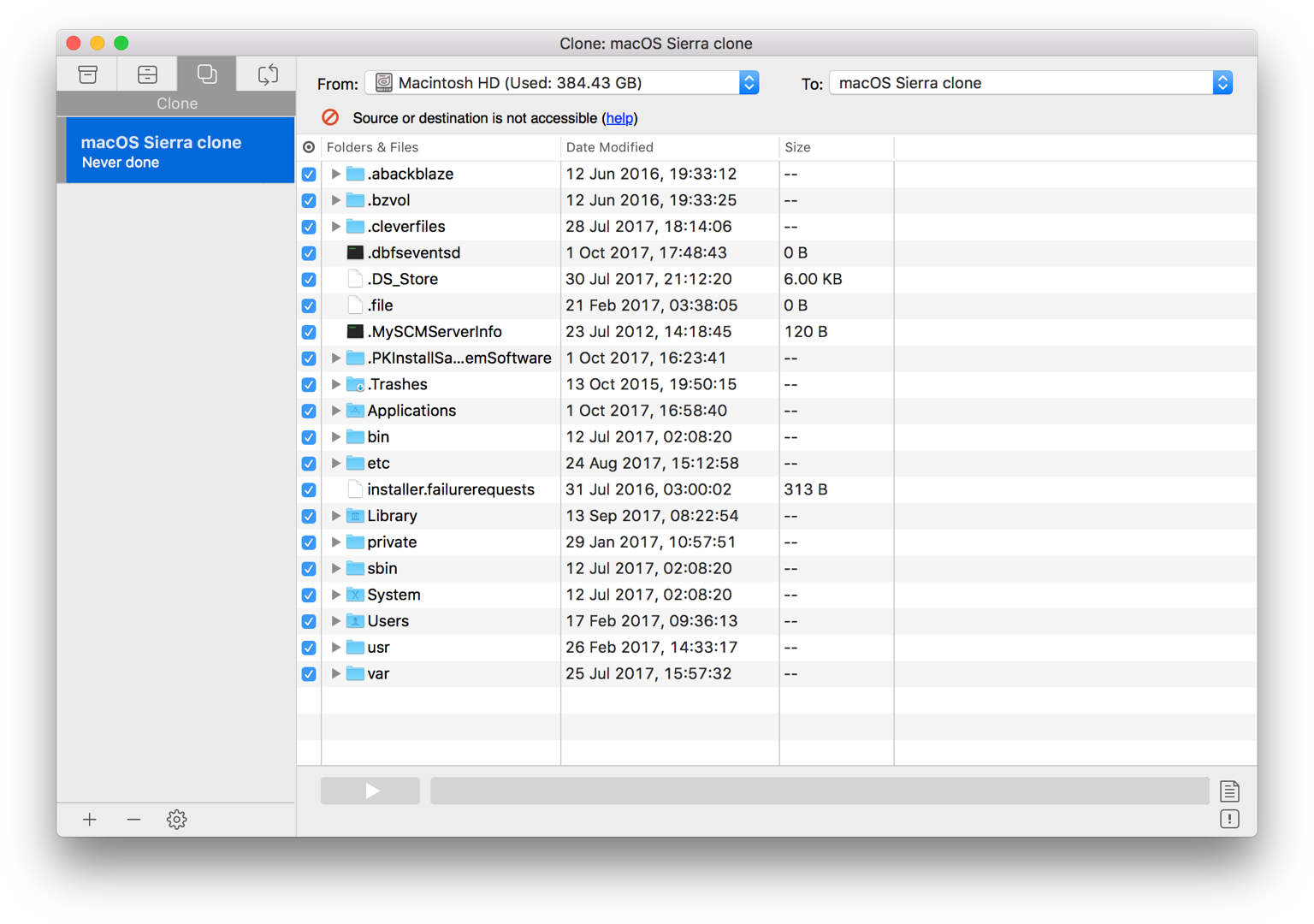 Make disk clone before downgrade