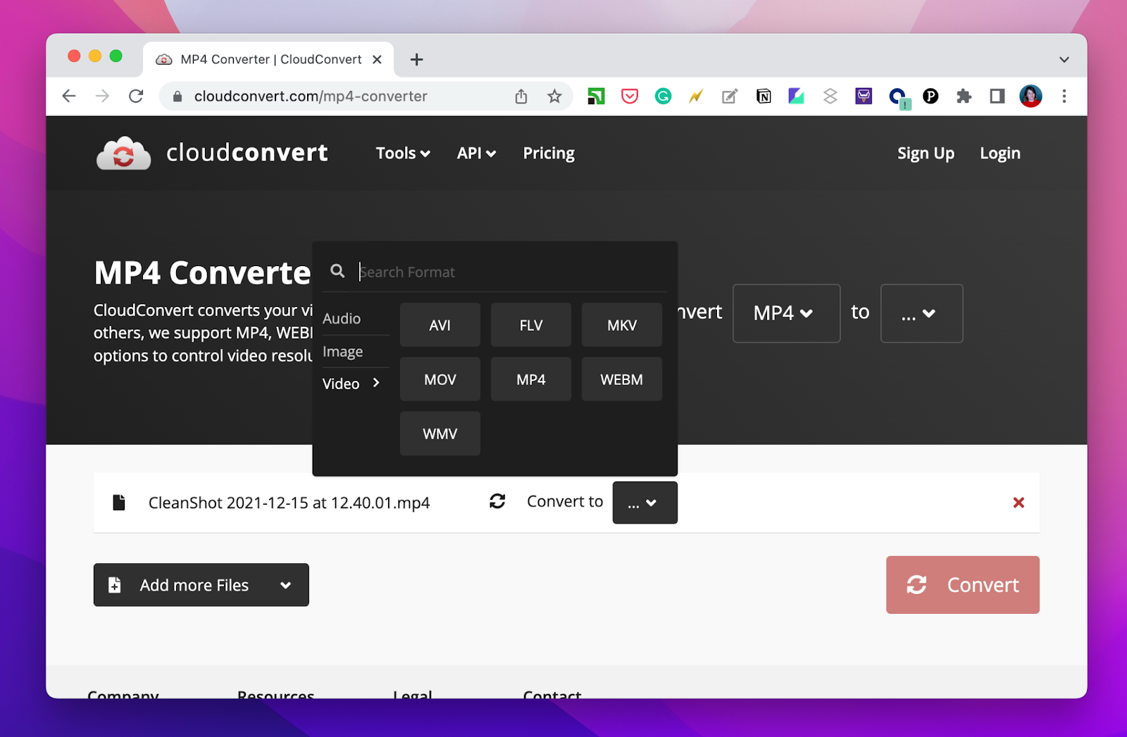 How to convert MOV to MP4