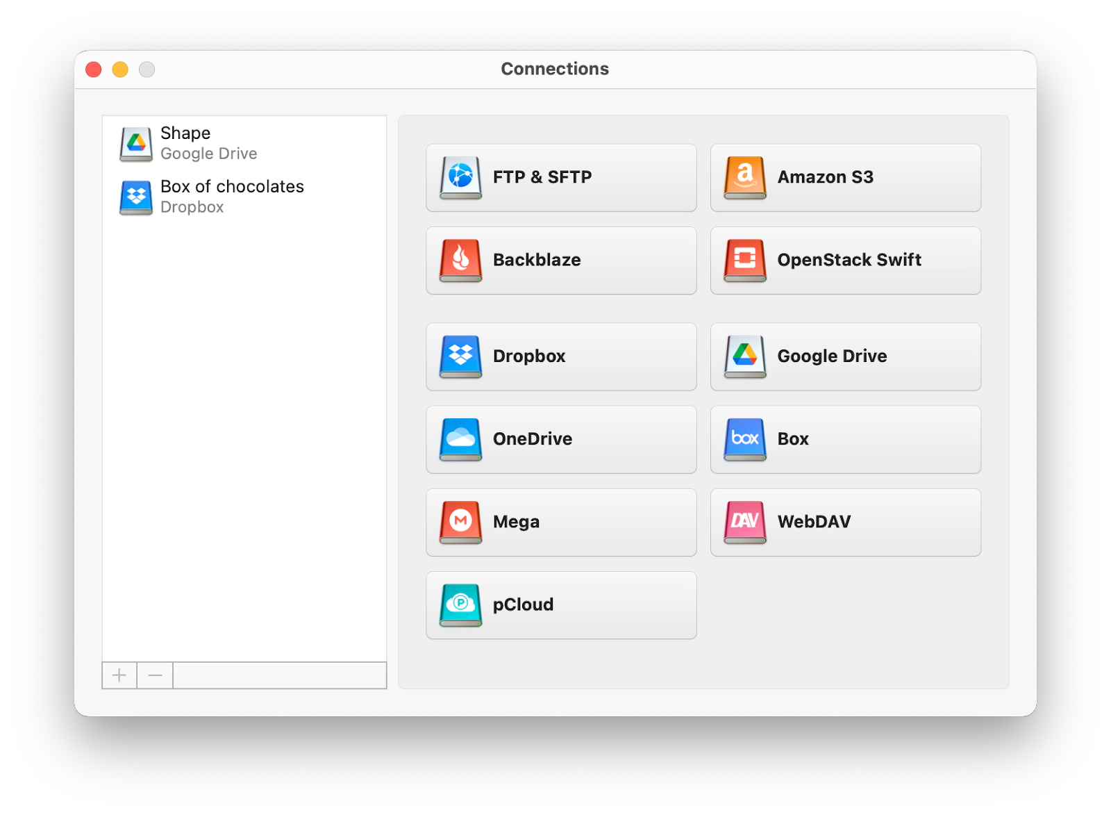 connect your cloud storages to Mac Finder