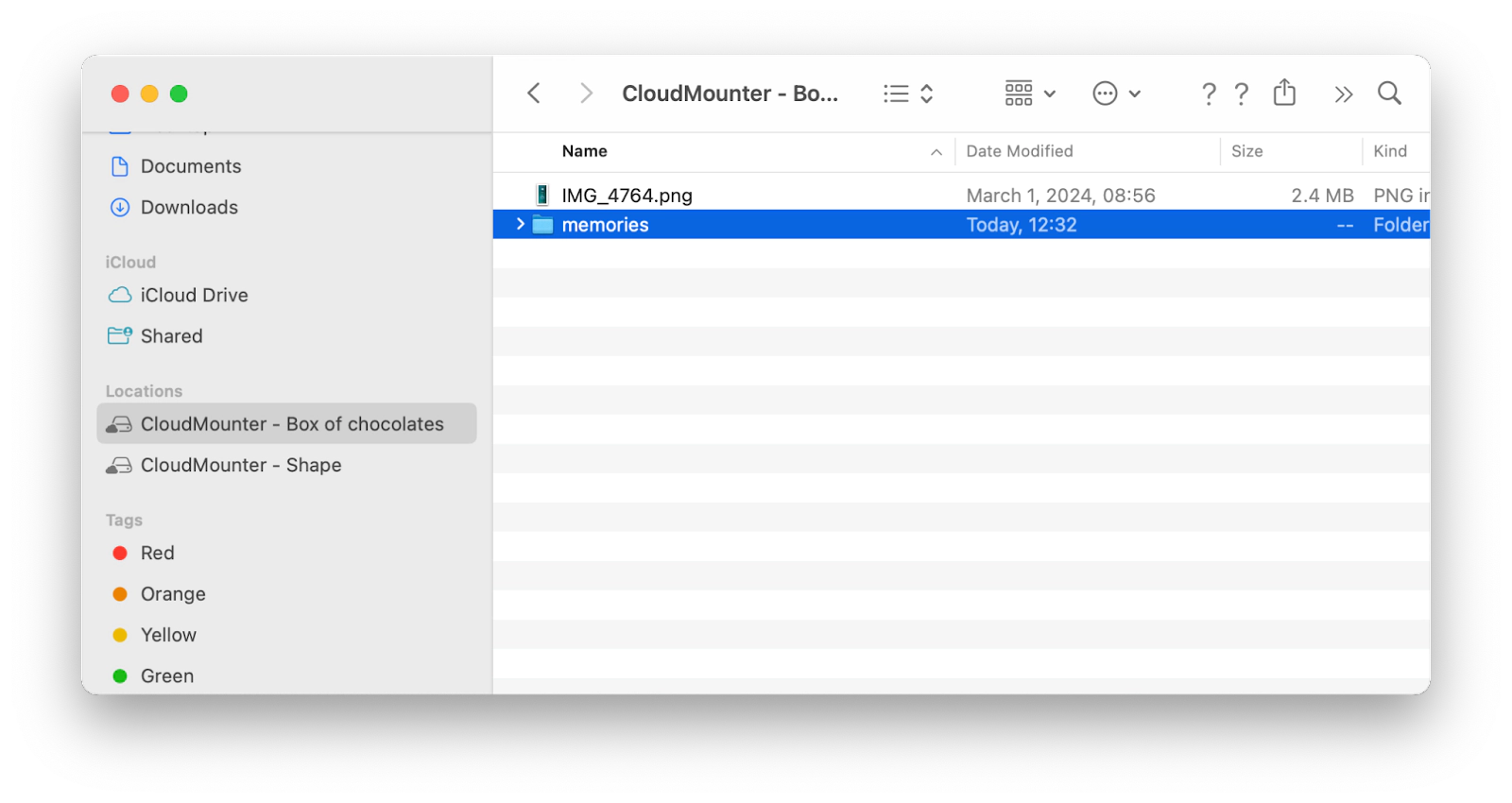  CloudMounter in Finder