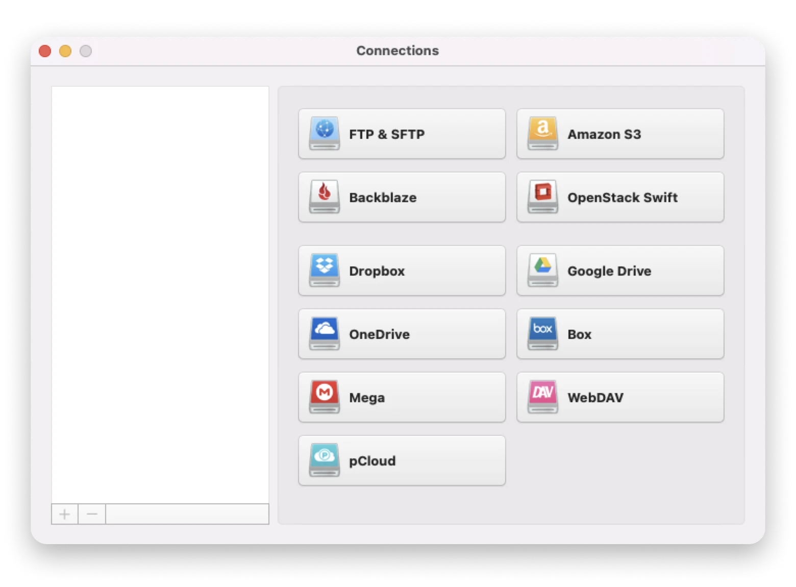 Cloudmounter connections