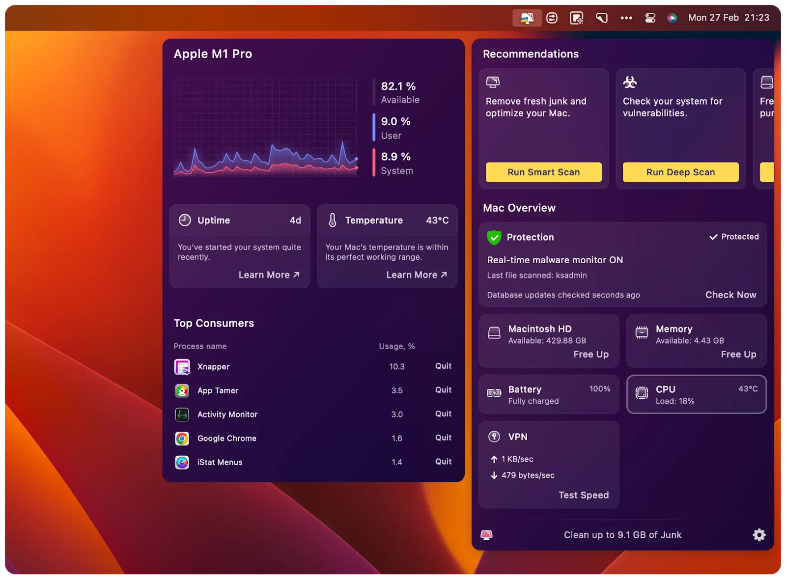 CPU load monitor