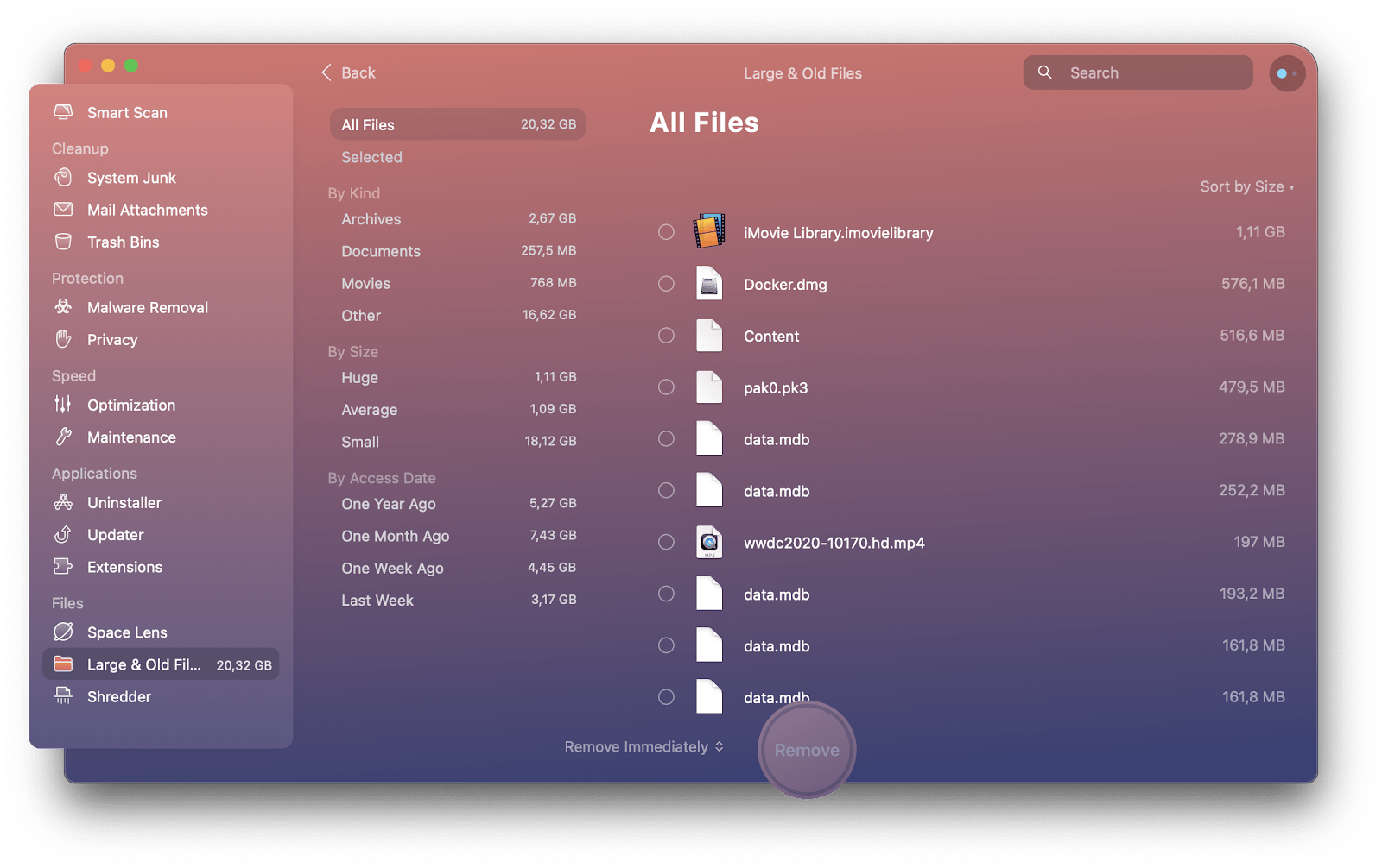 large files cleanmymac
