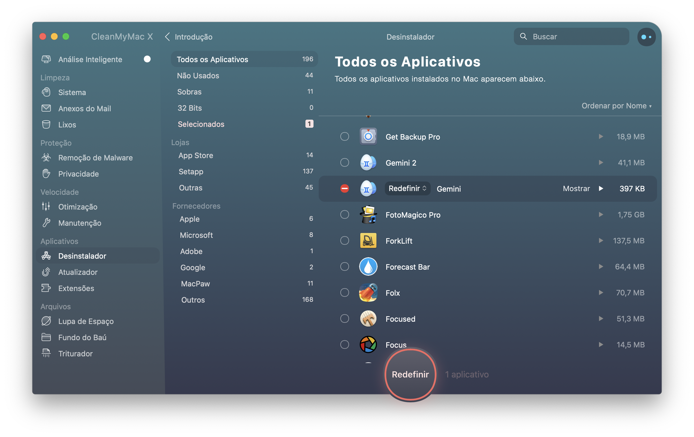 Redefinir apps aos ajustes de fábrica Redefinir apps aos ajustes de fábrica