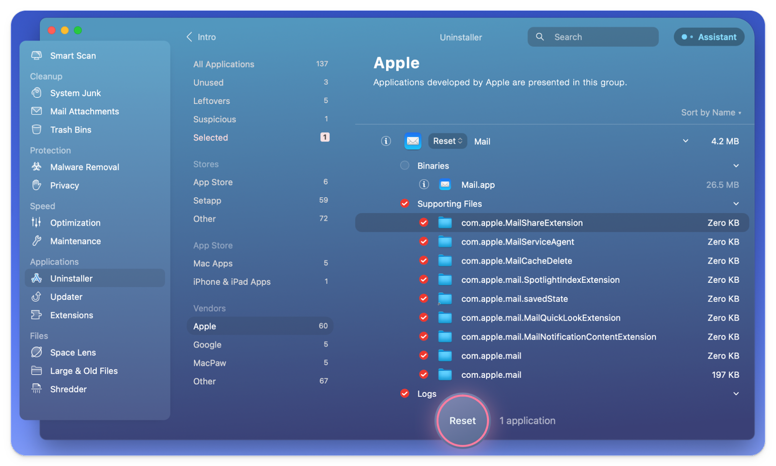manage Apple apps