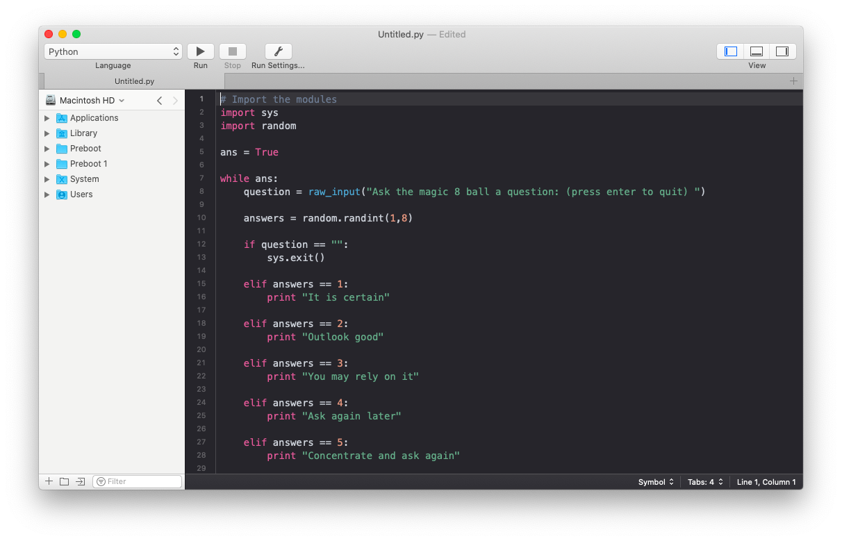 c++ coding program for mac