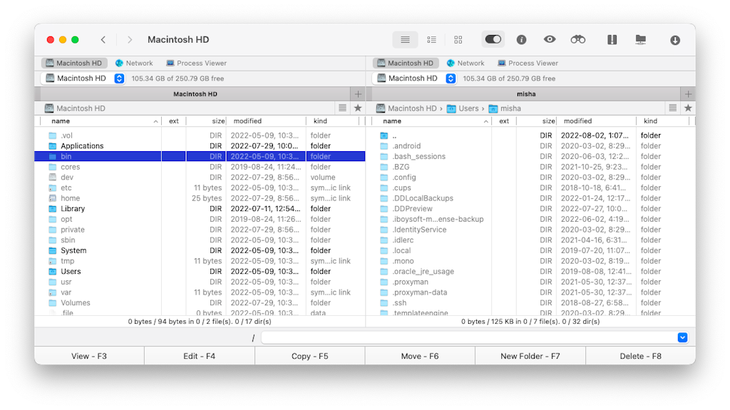 How to open the hidden usr/local/bin folder on Mac