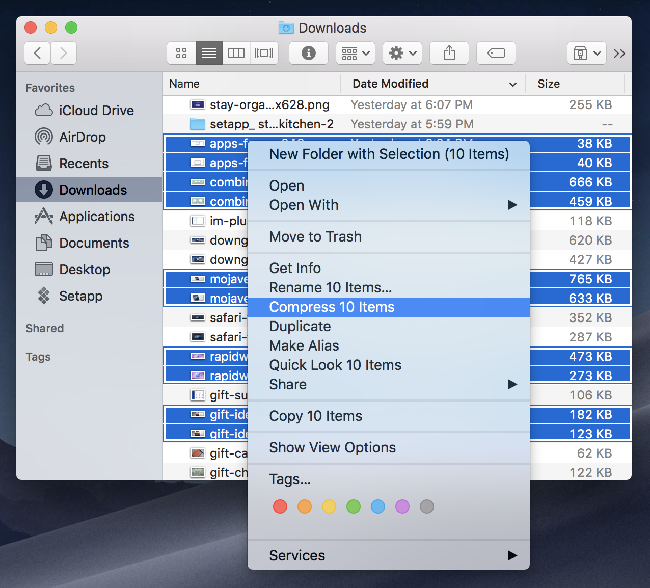 how to download zip files on mac