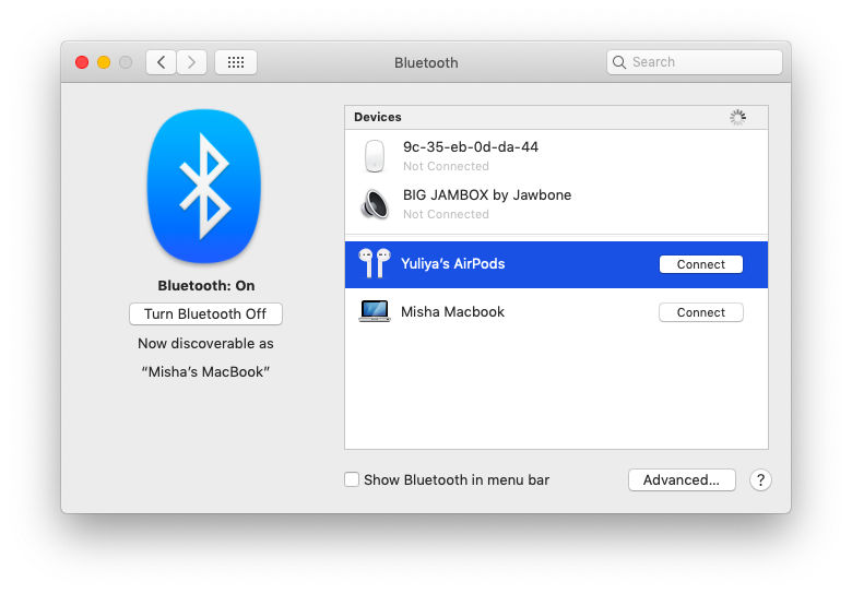 how to connect bluetooth headphones macbook