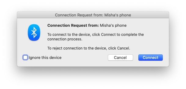 connect phone to Mac Bluetooth WiFi