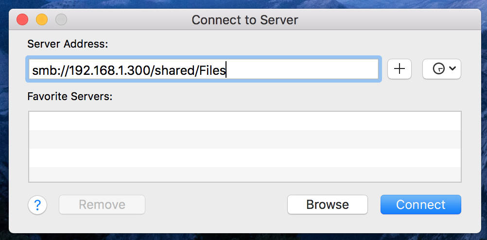 How To Map A Network Drive On Mac   Connect To Server 