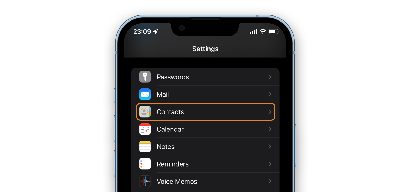 how to add contacts to iphone from gmail