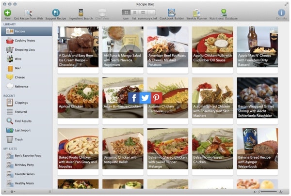 Cook together with MacGourmet Deluxe recipe organizer