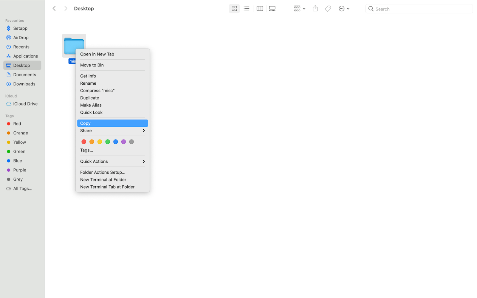 paste shortcut in mac