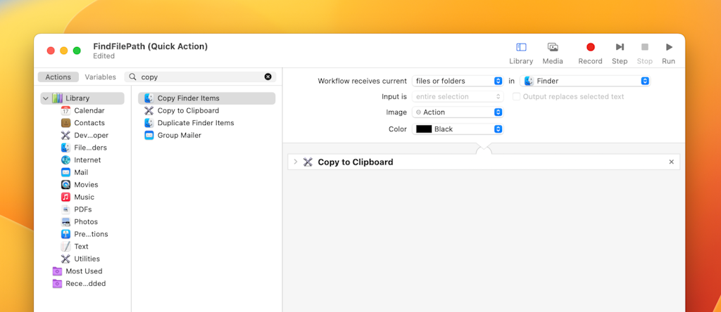How to get path of a file in Mac