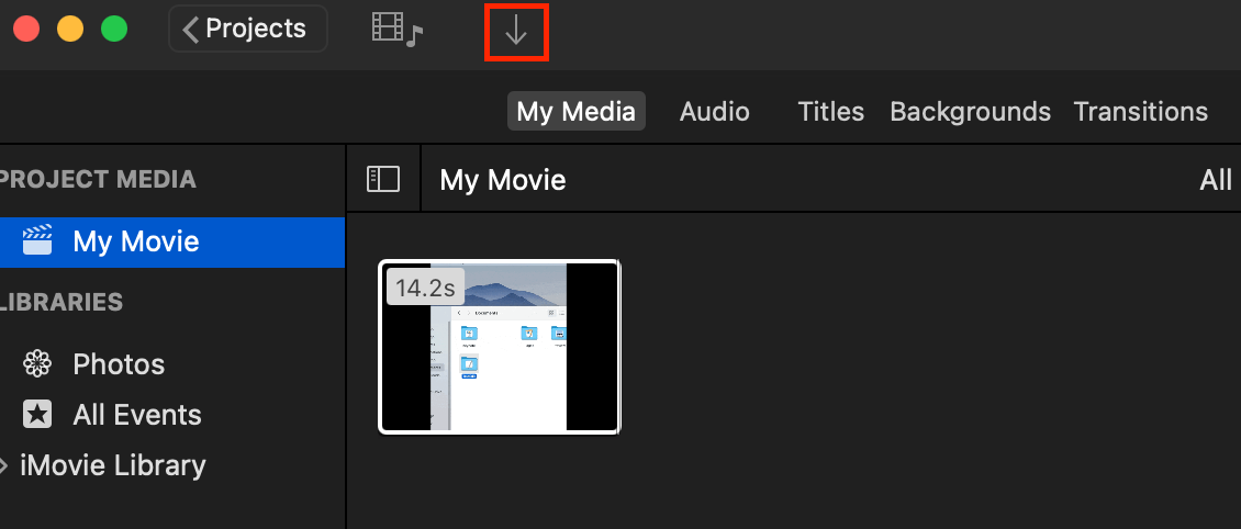 click the upward-pointing arrow to add another video