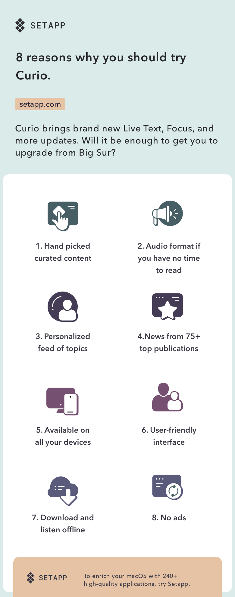 Curio infographic