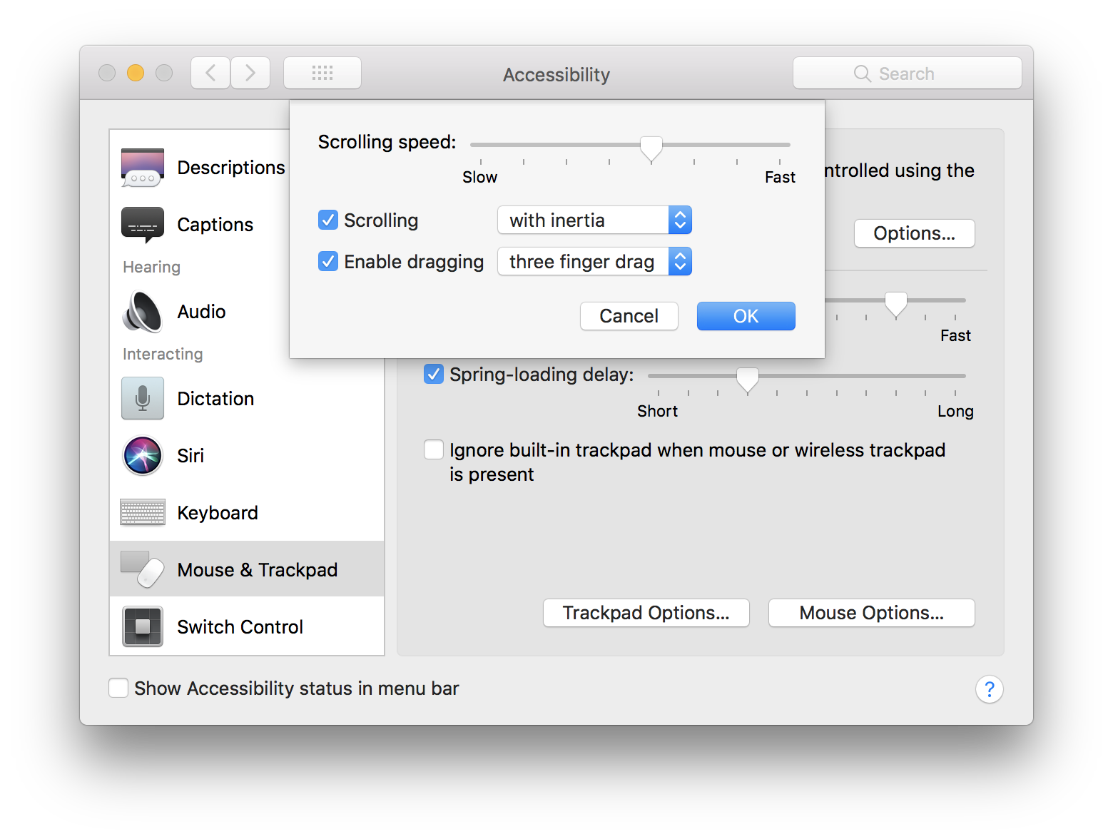 mac trackpad gestures wow