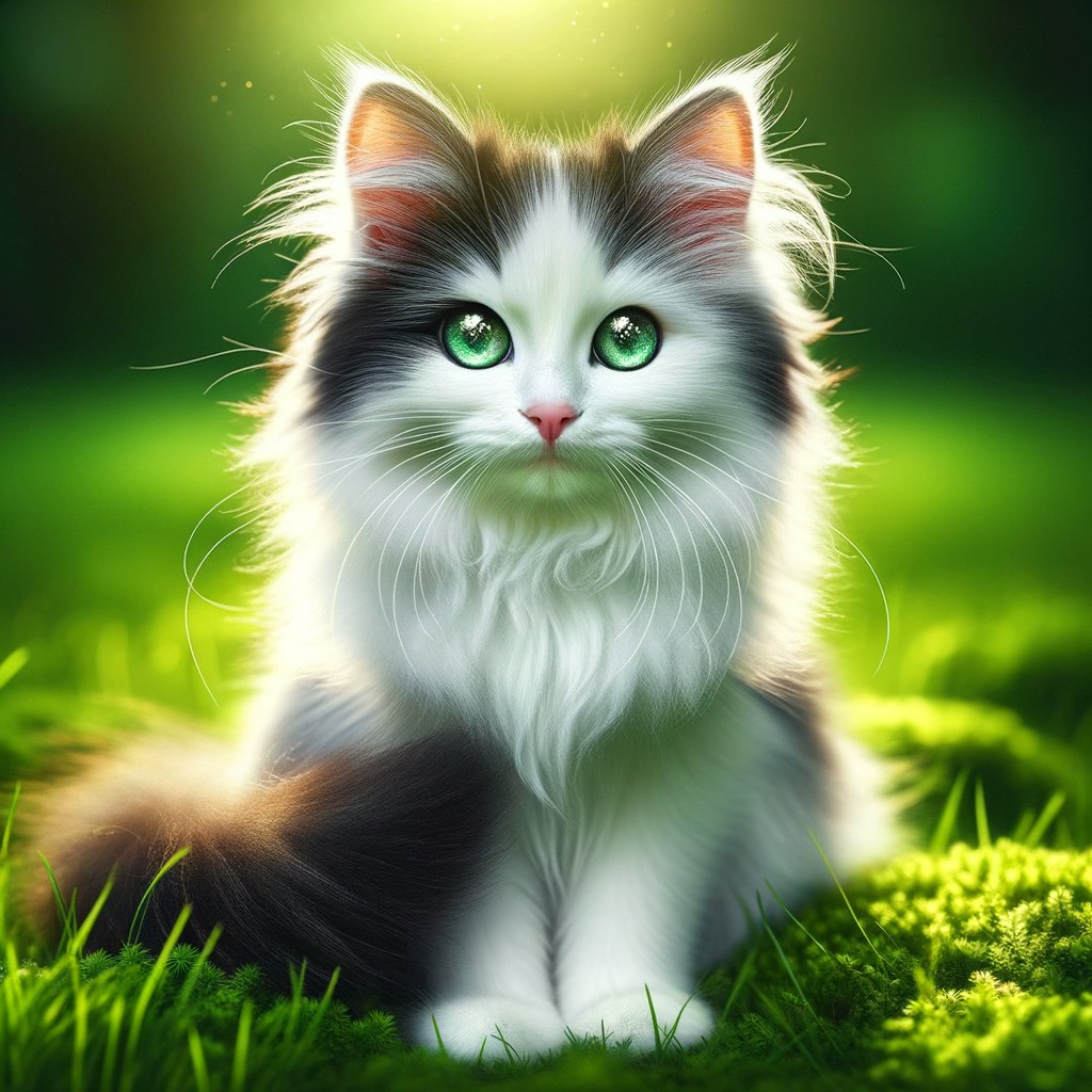 A painting of a cat generated by DALL·E 3