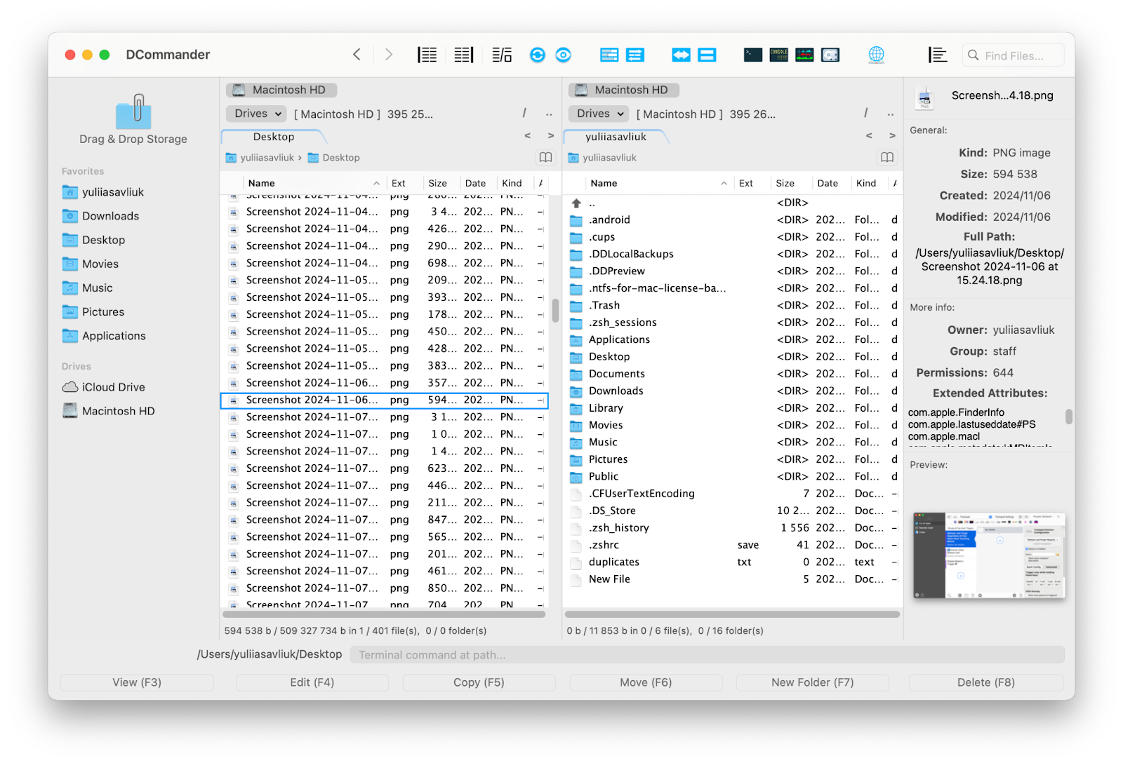 dcommander file manager macos