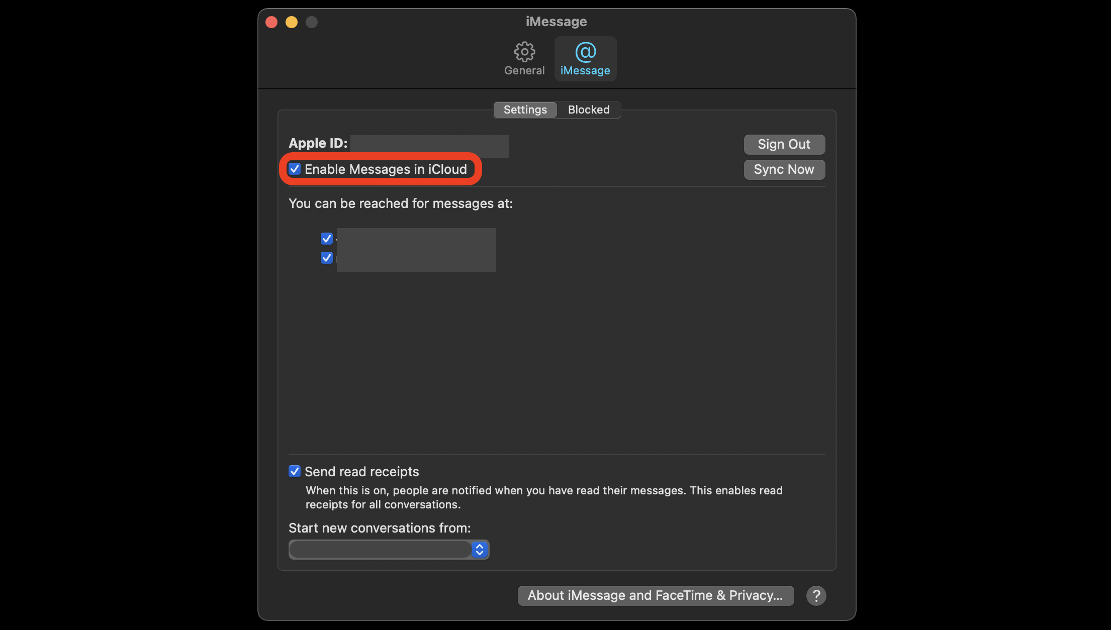 get imessage for macbook air through facetime