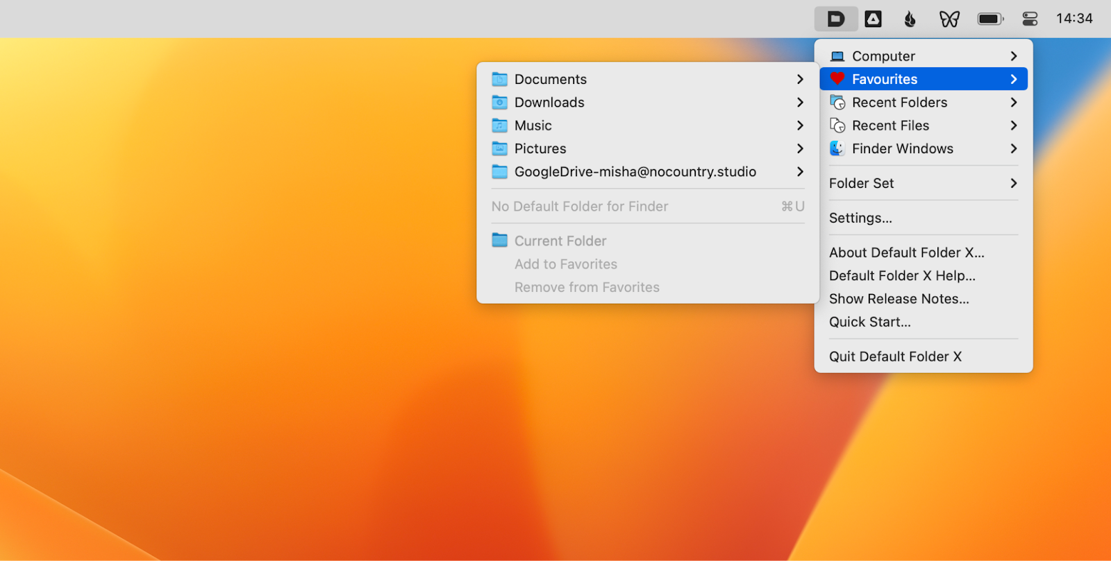 default folder x mac 